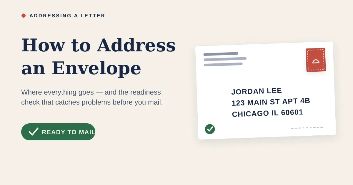 How to Address an Envelope Correctly