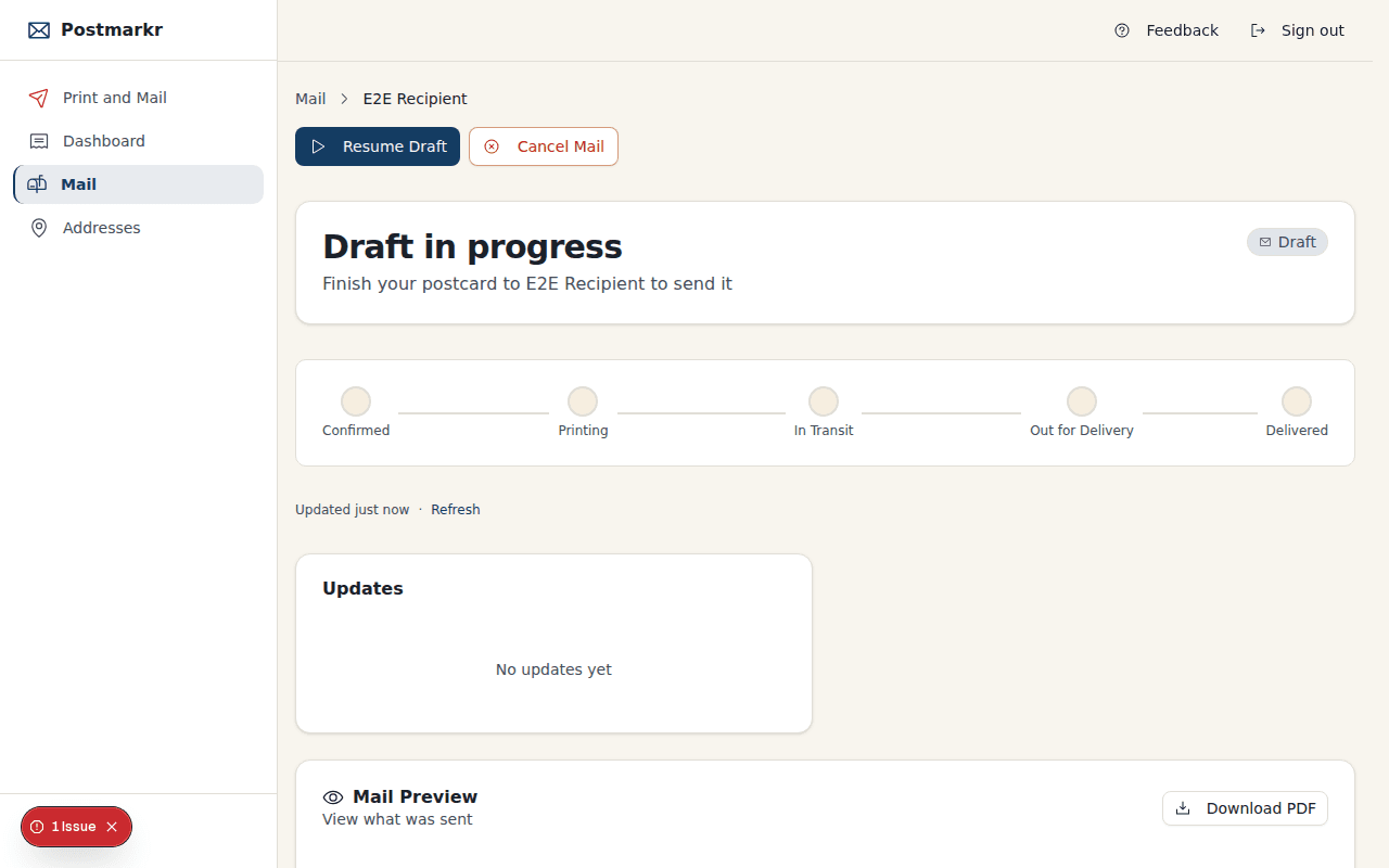 Step 4: Follow status